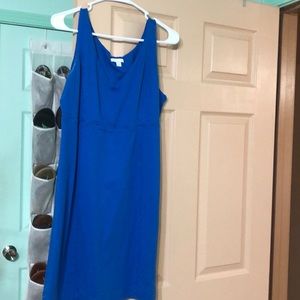 Royal blue shift dress